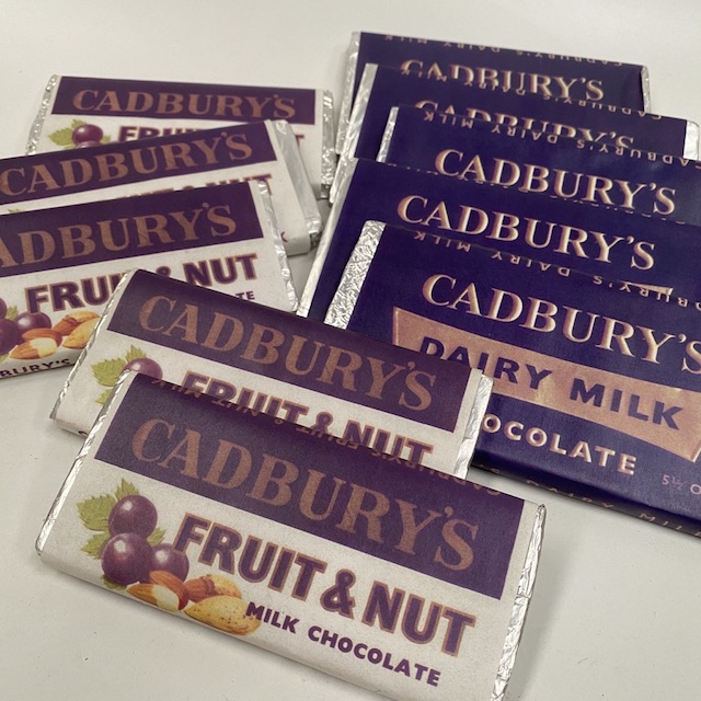 PACKAGING, Vintage Cadburys Dairy Milk (20) Fruit & Nut (40)